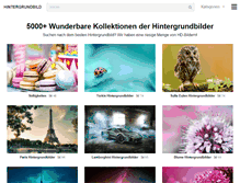 Tablet Screenshot of hintergrundbild.org